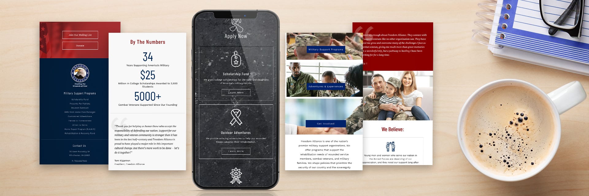 Freedom-alliance-wordpress-website-design-iphone