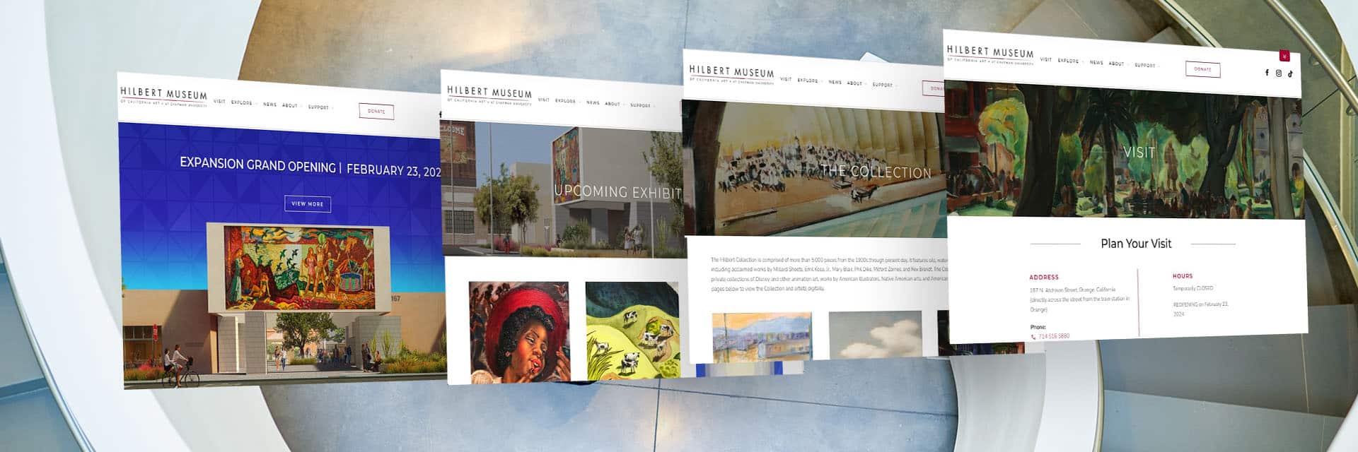 Hilbert Museum Wordpress Website 1